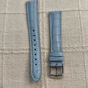 New Michele 16mm alligator baby blue strap